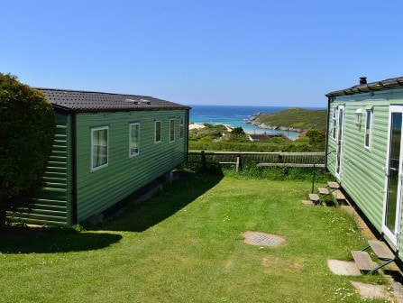 Crantock Beach Holiday Park caravans