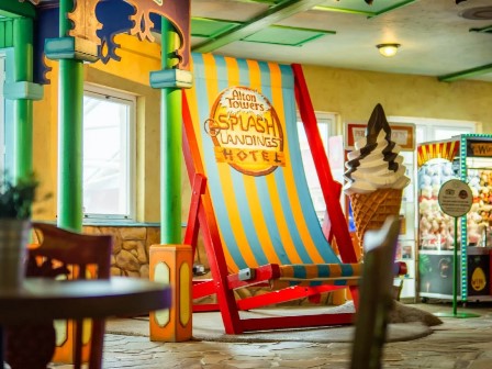 Deckchair at Splash Landings Hotel at Alton Towers