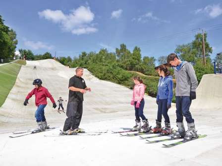 Skiing at Warmwell Holiday Park in Dorset