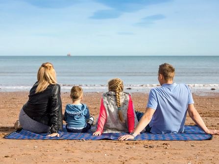 Beach near Waterside Holiday Park